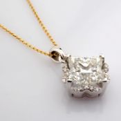 Flower Cut Lab-Grown Diamond Necklace - 2.08 Total Carat (IGI Certified)