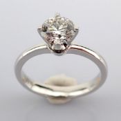 Round Cut Lab-Grown Diamond Ring - 1 Total Carat (IGI Certified)