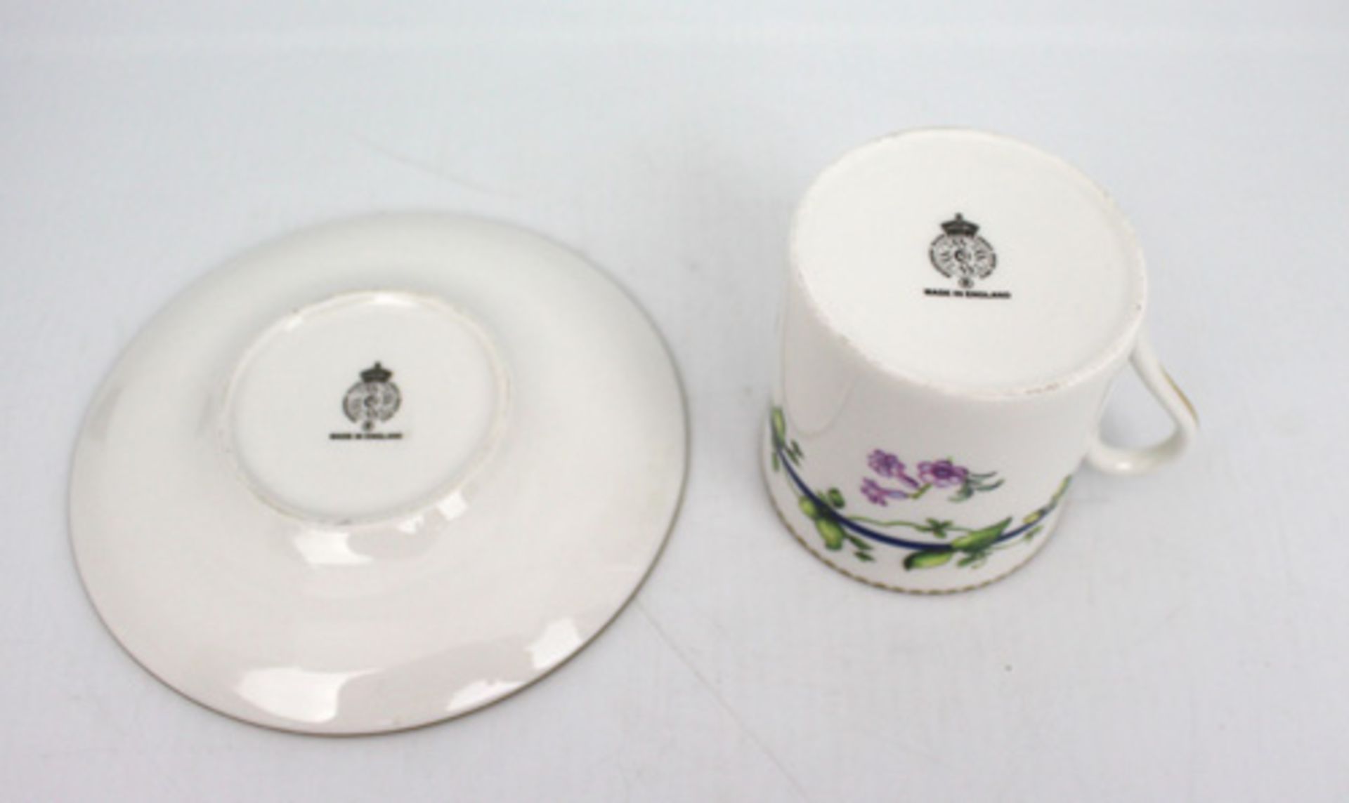 Set of 6 Vintage Royal Worcester Demitasse Coffee Cans & Saucers - Image 7 of 7