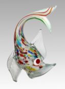 Murano Style Art Glass Fish Sculpture