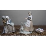 Collection of 3 Spanish Nao Figurines