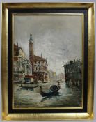 Antonio DeVity (Italian, 1901-1993) Venice Canal Oil on Canvas