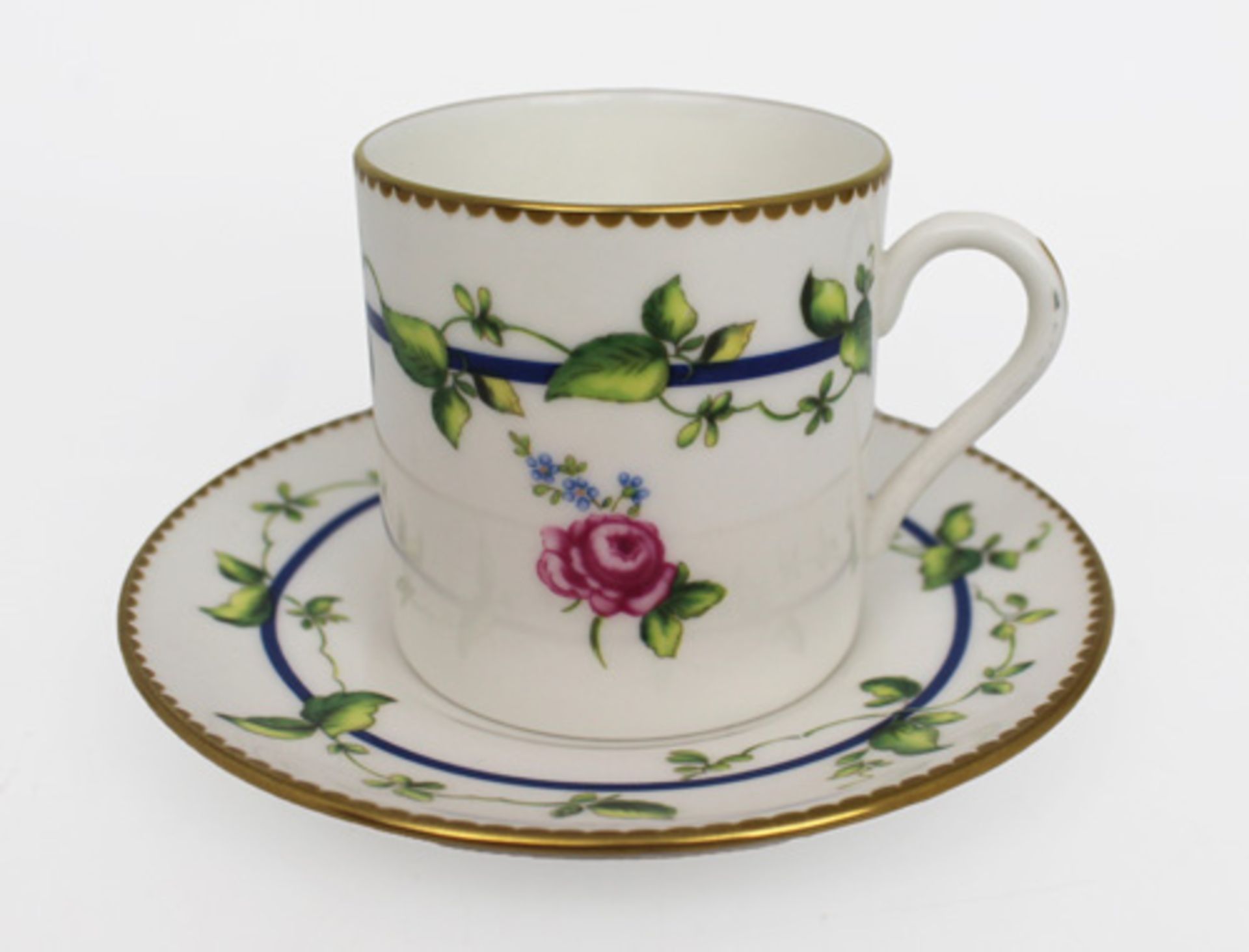 Set of 6 Vintage Royal Worcester Demitasse Coffee Cans & Saucers - Image 5 of 7