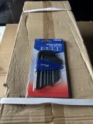 Box of 72 pcs - toolpak 10-piece hex key set