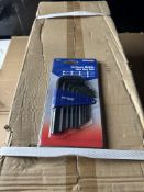 Box of 72 pcs - toolpak 10-piece hex key set