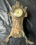 Beautiful Art Nouveau clock signed Claude Bonnefond clock Antique