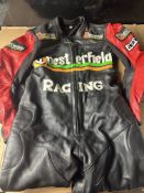 One piece motorcycle leathers size 40