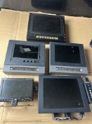 5 mixed broadcaster monitors to include teletest