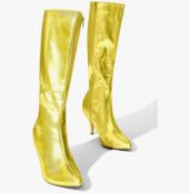 Perphy Chirimas Stiletto Heels Knee High Boots. Size 5, Est £51 - U2-BOX 69