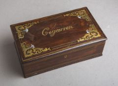 Holzschatulle / Holzkassette für Zigarren