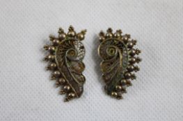 Filigranohrringe versilbert