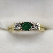 Brillant Smaragd Ring 585 Gold