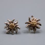 Edelweiß Trachten Ohrstecker 925 Silber