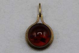 Bernstein Anhänger 333 Gold