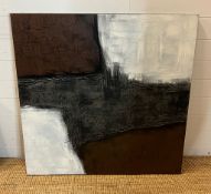 Two Abstract print on canvas Sq100cm