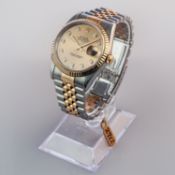 Rolex Datejust 36MM Champagne Diamond dot Bi Metal Jubilee bracelet.