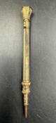 A Victorian gold metal, untested sliding pencil, approximate total weight 3.9g