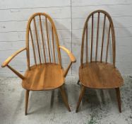 Two Ercol Quaker armchairs