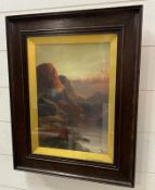 John Henry Boel (1869-1910) An oil on canvas of Scottish Highland landscape signed and dated