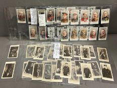 A collection of cigarette cards