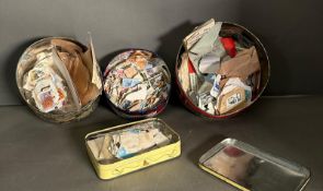 A quantity of loose Uk and World stamps various countries and denominations