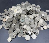 A quantity of Uk coinage to include shillings, two shillings and half crowns