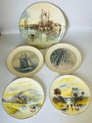 A collection of picture plates of various makers