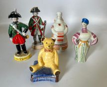 A selection of china figures