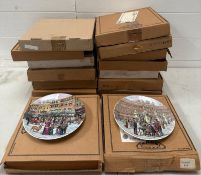 A quantity of boxed picture plates various makers and subjects