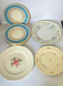 A selection of decorative vintage plates of various makers