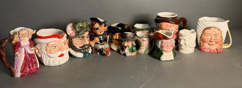 A selection of Toby jugs various makers to include Royal Doulton