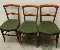 Three arts and crafts style seats