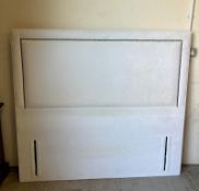 Two upholstered headboards in neutral tones, both 4.5ft