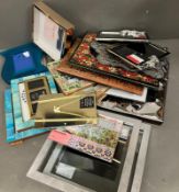 A selection of various photo frames in different sizes and styles