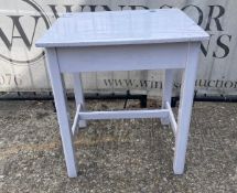 A painted vintage school desk