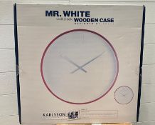 Mr White wall clock
