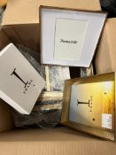 A selection of various photo frames