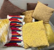 A selection of cushions various sizes