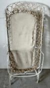 Victorian iron folding framed cot AF