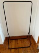 A metal clothes rail (H150cm W84cm)