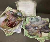 A selection of picture plates by Franklin Mint