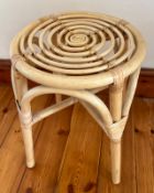 A rattan stool H46cm