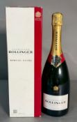 A boxed bottle of Bollinger Special Cuvee