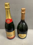 Two bottles of champagne Bredon and Ruiart