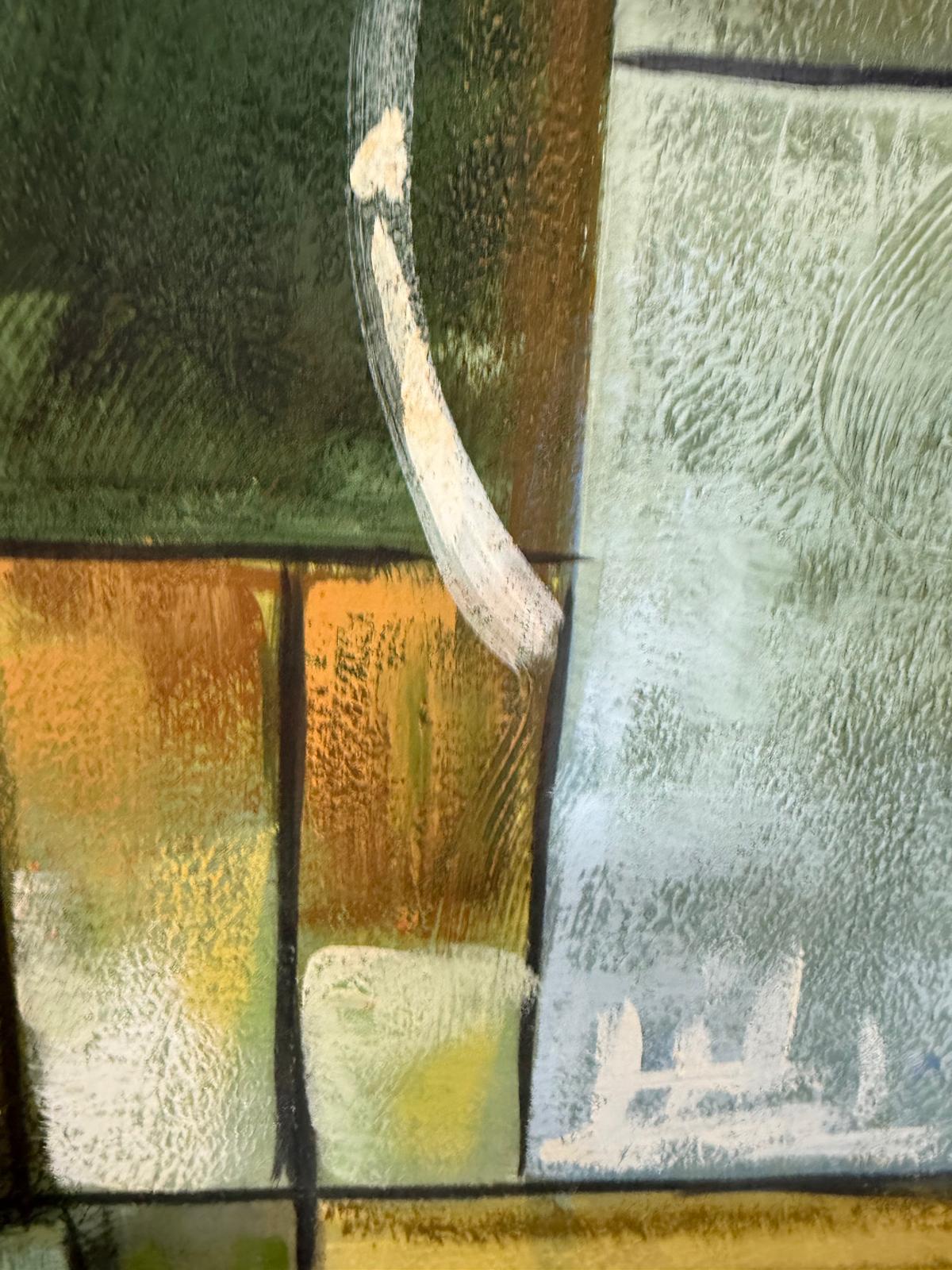 Abstract Oil on Canvas Signed. Lee Reynolds Burr (1936–2017) American. He has served as Chairman, - Image 3 of 4