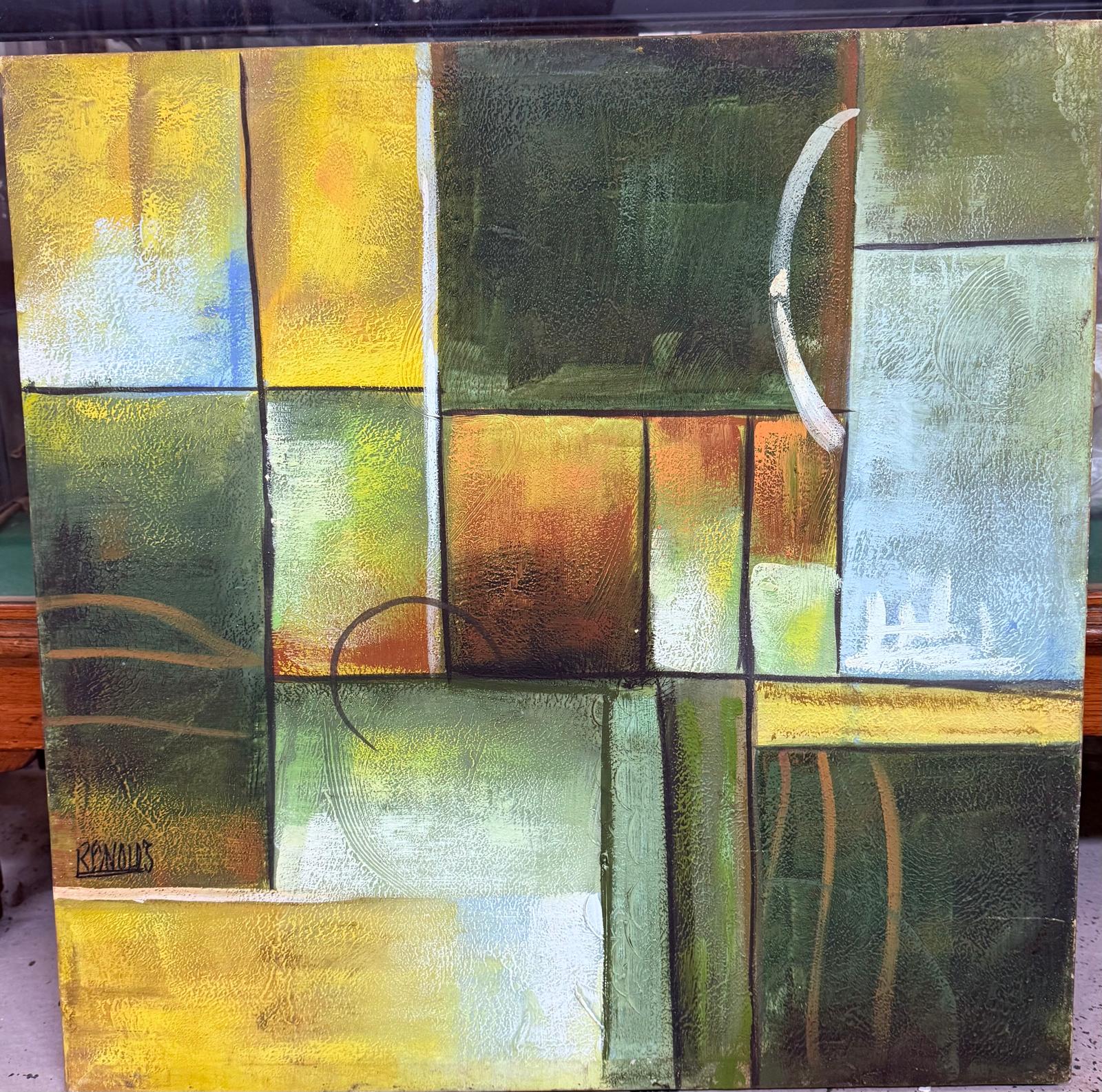 Abstract Oil on Canvas Signed. Lee Reynolds Burr (1936–2017) American. He has served as Chairman,