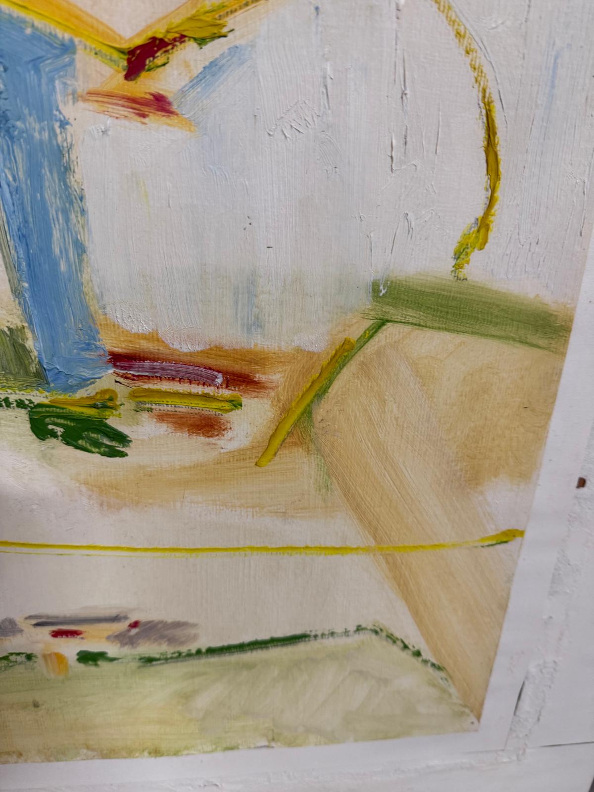 Towards Irondown, Oxon, Oil on board Signed and inscribed verso. Alfred Poole (b.1936) British. - Image 2 of 3