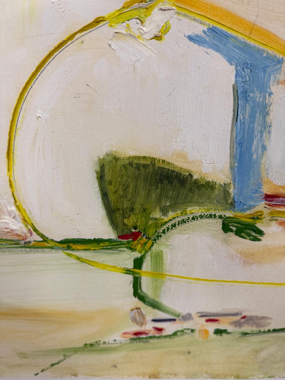 Towards Irondown, Oxon, Oil on board Signed and inscribed verso. Alfred Poole (b.1936) British. - Image 3 of 3