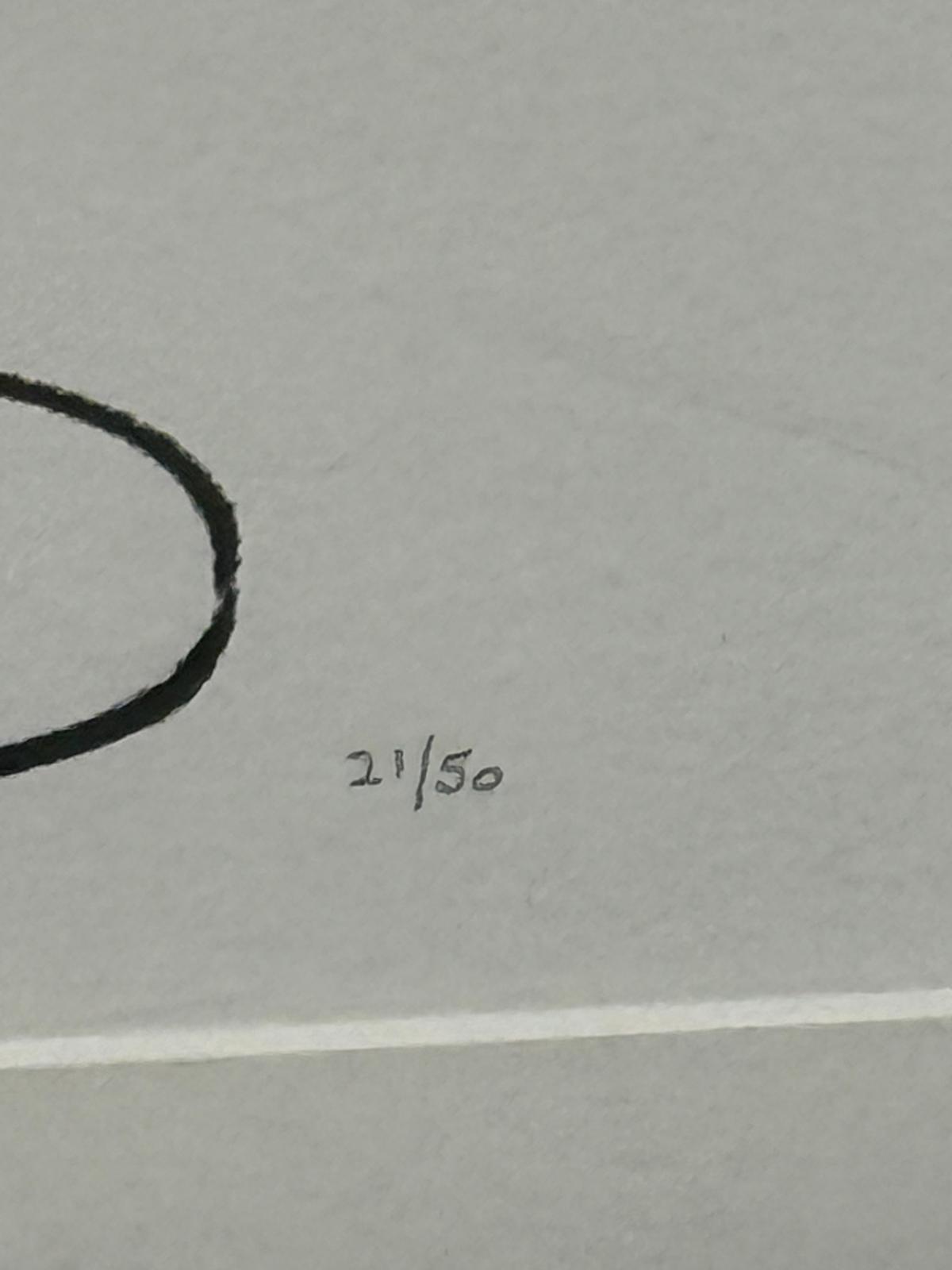 Exploding Head Ltd Ed Print 21/50 Signed Graffiti Art by Bandwidth (b.?) British. 96x66 - Image 2 of 4