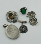 A small selection of quality silver jewellery in various styles and finishes.